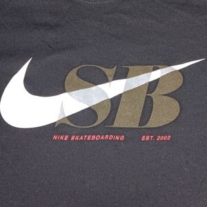 Nike Skateboarding SB Swoosh Logo Shirt Skateboard Tee Skate Skateboard